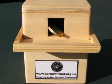 Barn Owl Trust Money Box With £1