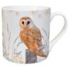 Owls & flowers mug