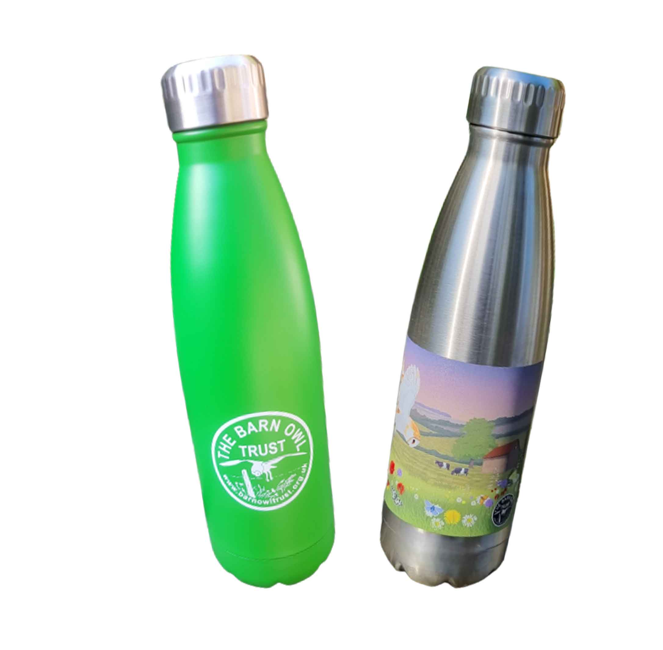 Stainless Steel Water Flasks - The Barn Owl Trust